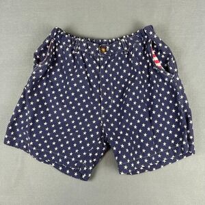 Vintage Aesthetic Chubbies Boys Star Print Shorts Size M Navy Blue White